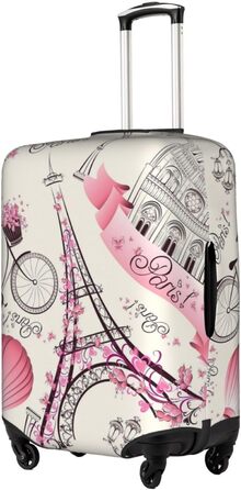 Чохол для валізи Паризький Ейфелевий вежа - еластичний, миючий, захист від подряпин для дітей та дорослих (45.7-53.3 см)
