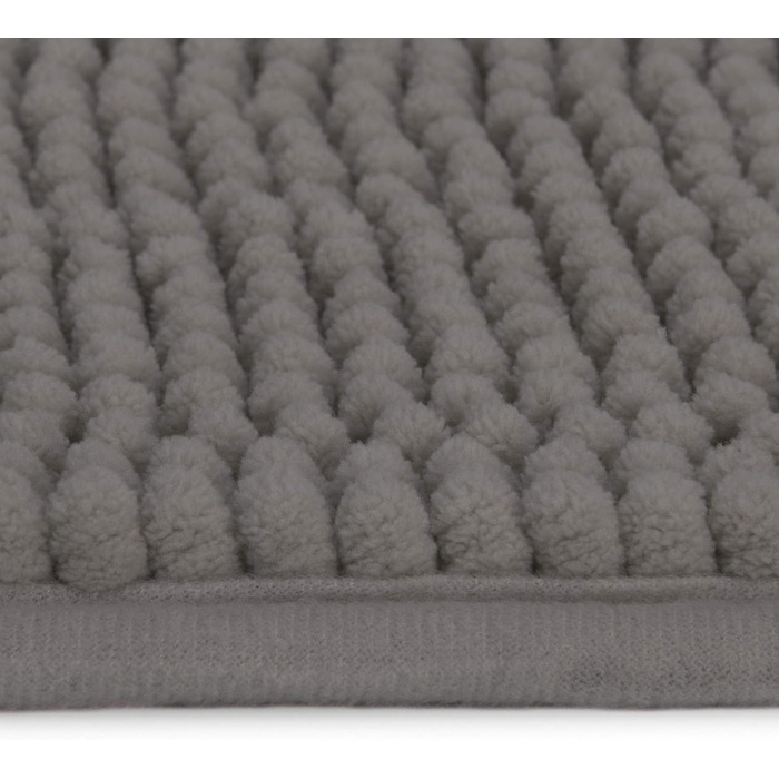 Килимок для ванної Beautissu з нековзним покриттям 70x120 см, шеніловий килимок для ванної, великий пухнастий килимок для ванної, нековзний килимок для ванної, що миється, килимок для ванної, килимок для душу, килимок для ванної, антрацитовий BeauMare WR 