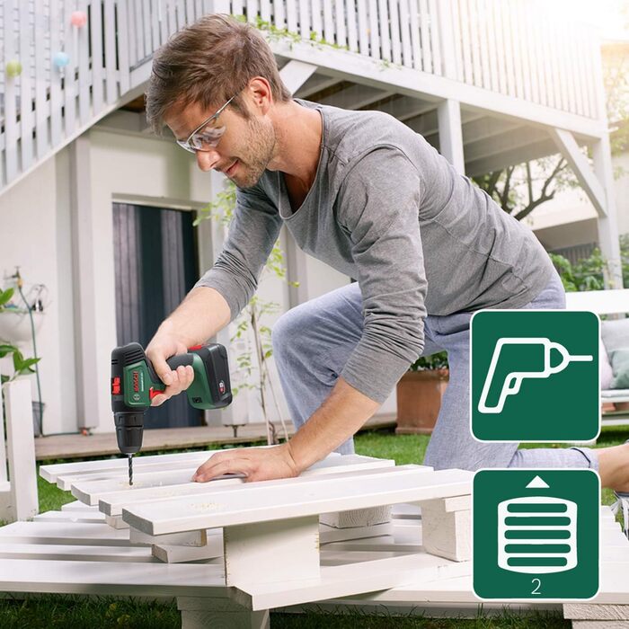 Акумуляторний шуруповерт Bosch UniversalDrill 18V (2 акумулятора, 18 вольт, у кейсі)