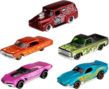 Набір машинок Hot Wheels, упаковка з 5 шт. , різні моделі іграшкових машинок, масштаб 164, з реалістичними деталями, автоіграшки,