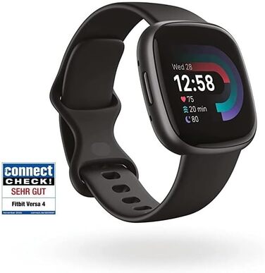 Розумний годинник для жінок/чоловіків Фітнес-трекер з інтегрованим GPS та функцією телефону, 6 днів роботи від батареї, понад 40 режимів тренувань Фітнес-годинник, сумісний з Android/iOS, чорний/графітовий алюміній, 4