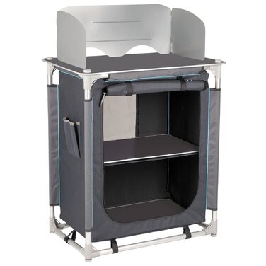 Кемпінг подорожі кухня морена кухонна коробка складаний шафа стіл вітрове скло алюміній