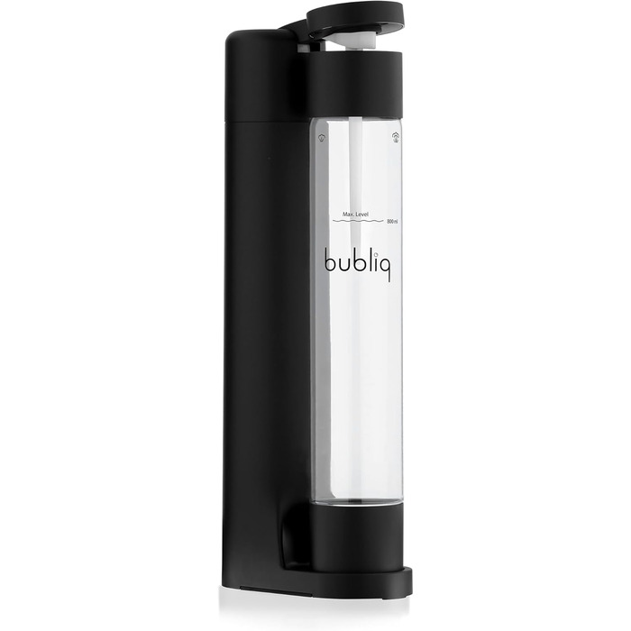 Виробник газованої води bubliq, матовий чорний, з пляшкою 1 л, мінімалістичний дизайн, блискучий що завгодно без циліндра CO2 матовий чорний