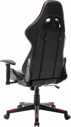 Ігрове крісло, офісне крісло, ігрове крісло, обертове крісло, письмове крісло, чорна та бордова штучна шкіра