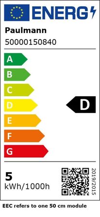 Світлодіодна стрічка EEK D (A - G) 24V 5000мм нейтральна біла, 150 76023