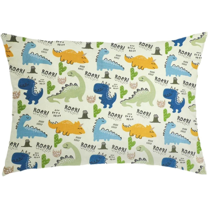 Дитяча подушка з наволочкою - м'яка дитяча подушка з органічної бавовни для сну - Дихаюча постільна білизна Дитяча подушка - Дитяч