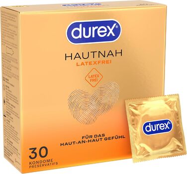 Презервативи Durex Skin-to-Skin Real-Feel, без латексу, 30 шт