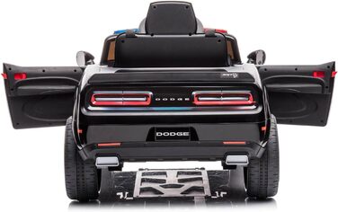 Дитячий транспортний засіб - електромобіль Dodge Challenger з поліцейською ліцензією - акумулятор 12В, 2 двигуни - пульт дистанцій
