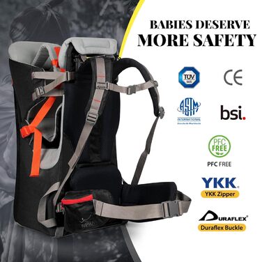 Дитячий рюкзак WIPHA, ергономічна дитяча коляска для походів із сонцезахисним навісом, безпечний похідний рюкзак із великим просто