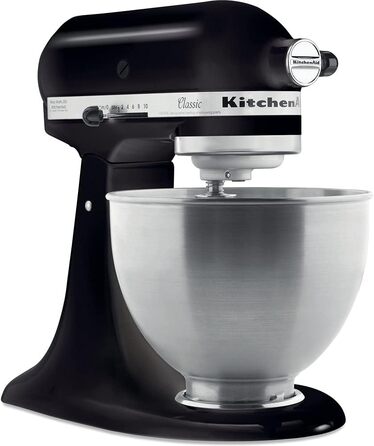 Кухонні комбайни KitchenAid CLASSIC 4.3 л з відкидною головкою двигуна, 4,3 л, чорний чорний одинарний
