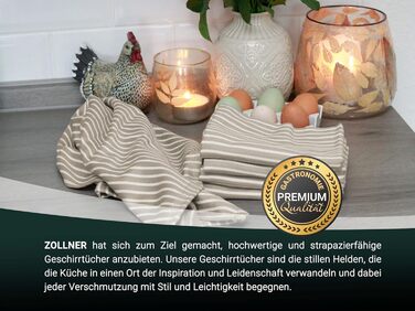 Набір з 5 бавовняних чайних рушників розміром 50x70 см - добре поглинаючі та міцні кухонні рушники - можна прати при температурі д