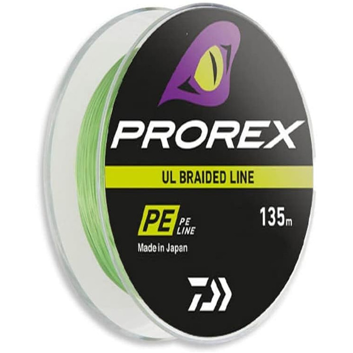 Плетена волосінь Daiwa Prorex Ultralight Finesse 135 м шартрез