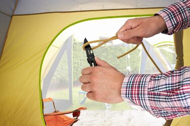 Ніж для відпочинку зі складним гладким лезом I 4288000 I Універсальний ніж для відпочинку для хобі та кемпінгу, чорний прямий клин