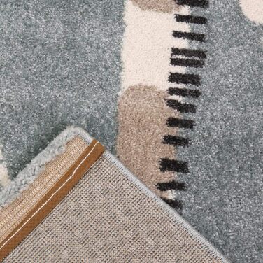 Дитячий килимок VIMODA жираф з метеликом і квітами дитячий килимок для дівчаток і хлопчиків килимок для дитячої кімнати синій нето