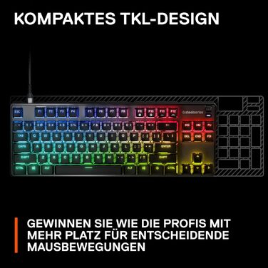 Механічна ігрова клавіатура - Оптичні перемикачі - 2-точковий привід - Ес-порт форм-фактор без десяти клавіш - Перемикачі з можлив