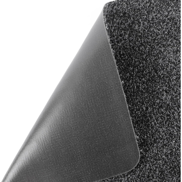 Ідеї в текстилі Килимок для вловлювання бруду Aqua Stop - Антрацит, 60x100 см, Килимок для дверей, що миється, з нековзною вініловою основою, без бордюрів, тонкий та абсорбуючий 60 x 100 см Антрацит