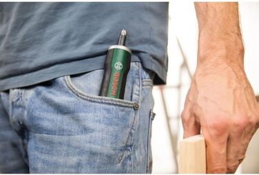 Акумуляторна викрутка Bosch PushDrive (3,6 В, 32 біти, коробка для зберігання)