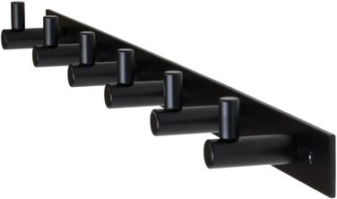 Гачки для одягу чорні матові 6 гачків вішалка для одягу передпокій, кухня та ванна кімната I настінна вішалка MOON I вішалка для о