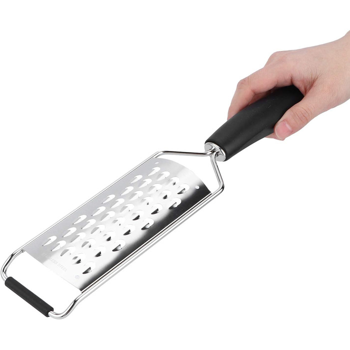 Ручна терка DNCG, ручна терка для сиру, ручний подрібнювач овочів, кухонний гаджет із силіконовою ручкою /192 (розмір великий грубий отвір)