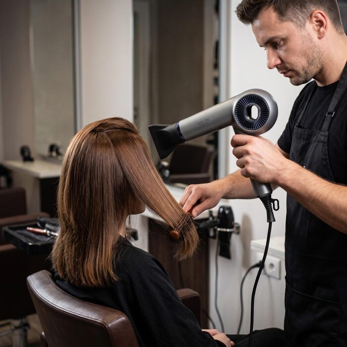 Іонізуючий складаний фен ADLER EUROPE 1600 Вт, 110 000 об/хв, Anti-Frizz