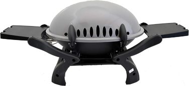Газовий гриль для кемпінгу Crosby I Преміум. Компактний та мобільний газовий гриль для ідеального барбекю. Сірий колір