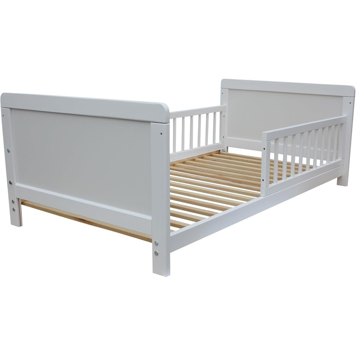 Дитяче ліжко Micoland Junior Bed Side Bed Baby Bed 3-в-1 White