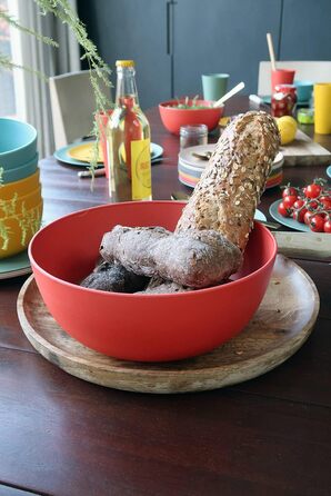 Салатник для кемпінгу Boost-Bowl 2000 мл, миска з біопластику C-PLA (Terra Red)