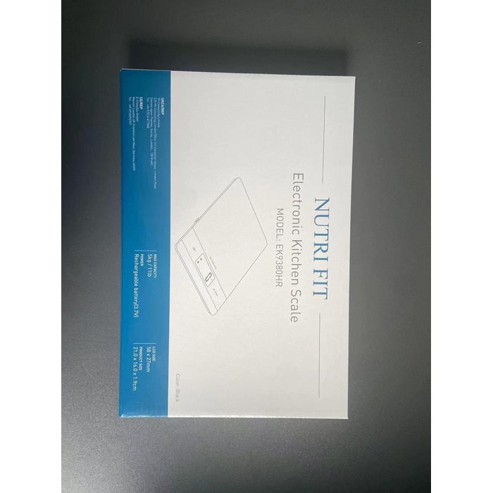 Цифрові кухонні ваги NUTRI FIT, що перезаряджаються, USB електронні кухонні ваги, висока точність, портативна та функція тари, 11