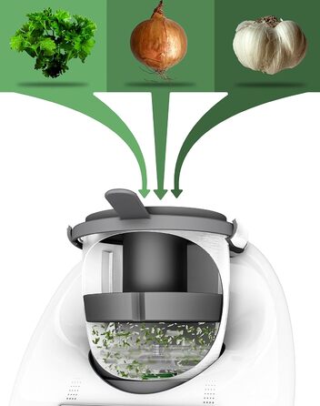 Змішувальна камера Mixle, редукція змішувальної чаші, сумісна з Thermomix TM6, TM5, більш ефективне подрібнення їжі