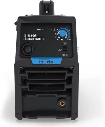 Зварювальний апарат напівавтомат Gde SG 131 A-SYN (20079) інверторний, 230 В, для дроту 0.9 мм, макс. струм 120 А, з маскою, пальником, дротом, щіткою, молотком та запасними соплами