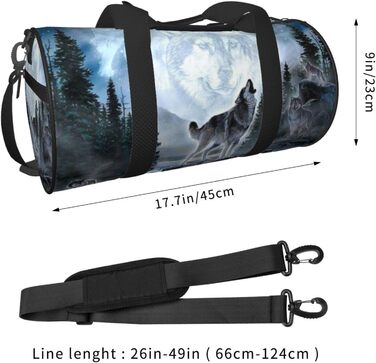 Містка дорожня сумка Moon Wolf, легка та довговічна, ідеальний подарунок для подорожей, походів, відряджень та іншого, універсальний розмір