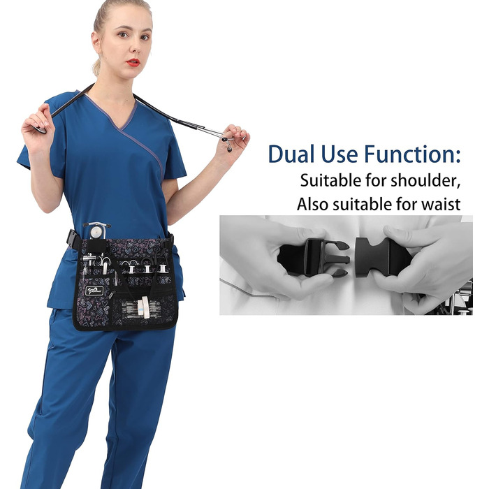 Медичний пояс-органайзер YOURUIMEI, поясна сумка для медсестер, для роботи, практична сумка на стегно для медсестер, HuiXin, 11,8