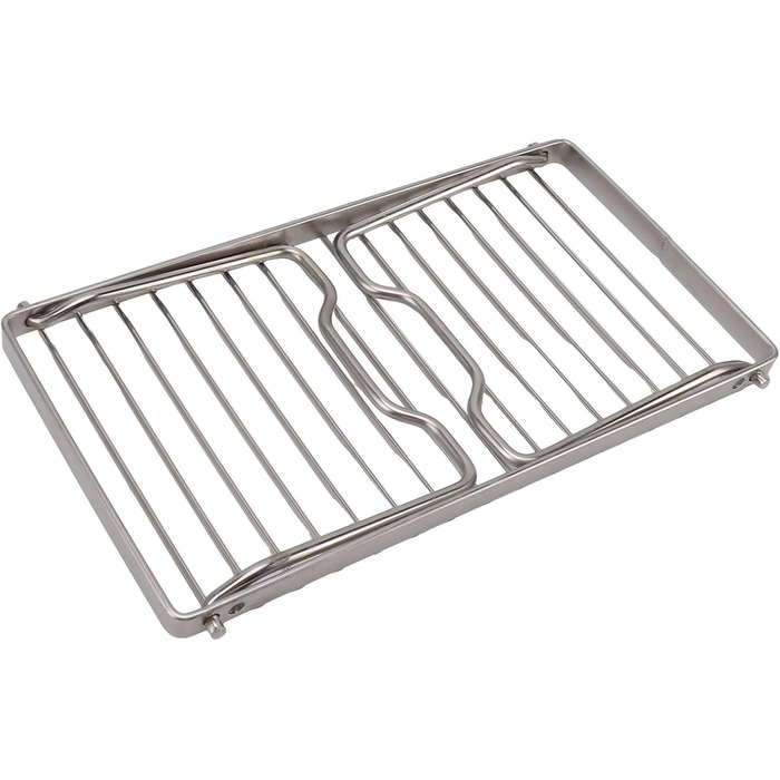 Складаний кемпінговий гриль з нержавіючої сталі з регульованою висотою, товстіші решітки для багаття, гриль-рюкзак без протікання для використання на свіжому повітрі, довговічна продуктивність