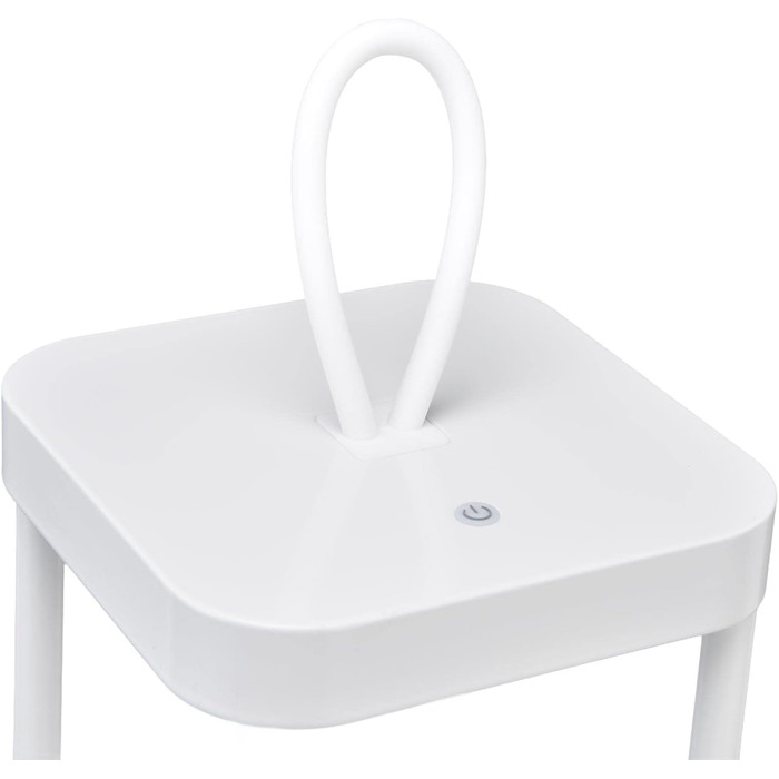 Ліхтар ємністю 5000 мАг, зарядка через USB, 2-рівневе затемнення, бездротова настільна лампа, нековзка основа, світлодіодний нічник для кемпінгу та використання в приміщенні (білий) (Білий)