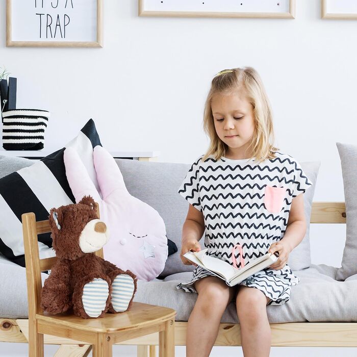 Дитячий стілець RUSTICO з бамбука, для хлопчиків і дівчаток, стілець для дитячої кімнати, ВхШхГ приблизно 50 x 28,5 x 28 см, натур