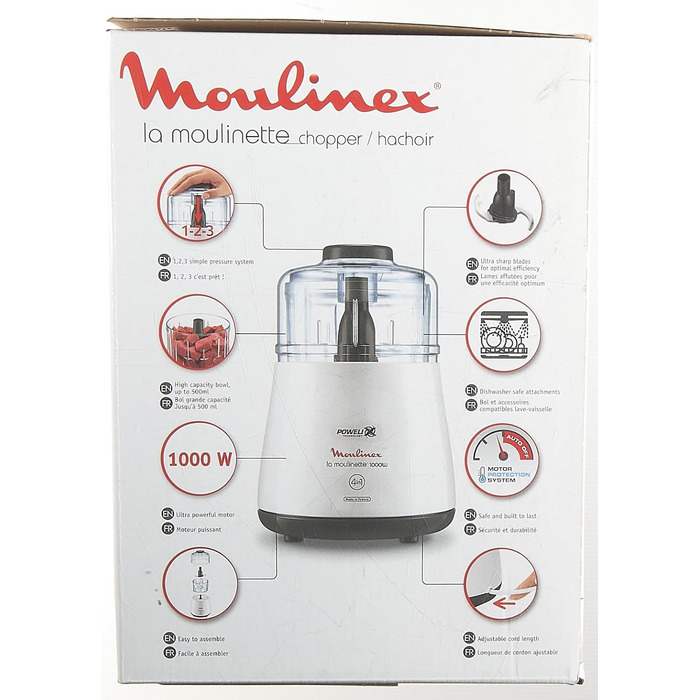 Подрібнювач Moulinex DPA141 La Moulinette білий Одинарний