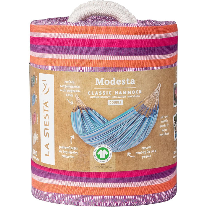 Класичний подвійний гамак з органічної бавовни Double Flamingo