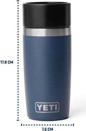 Дорожня пляшка YETI Rambler об&39ємом 355 мл (12 унцій) з герметичною кришкою, термос з нержавіючої сталі з вакуумною ізоляцією чорний колір