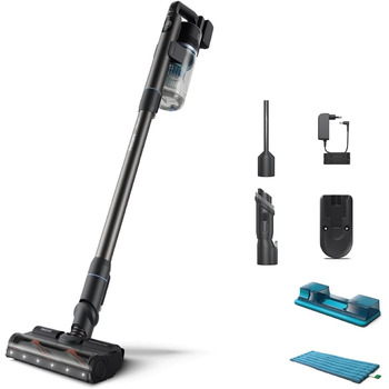 Акумуляторний пилосос PHILIPS серії Aqua 7000, Цифровий двигун, PowerCyclone 12, Зі світлодіодним підсвічуванням, Знімний модуль A