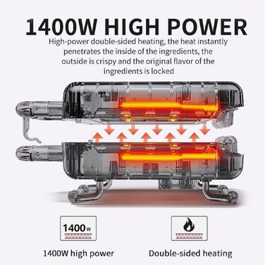 Виробник пончиків SOKANY SK-08002 1400 Вт, міні-виробник пончиків для 16 міні-пончиків, антипригарне покриття, автоматичний контроль температури, без бісфенолу А