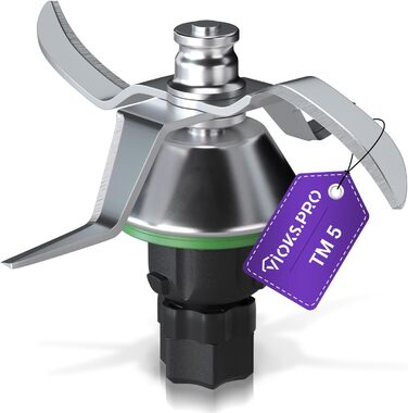 О ks.pro Thermomix Knife TM5 Заміна для Vorwerk Ніж Thermomix TM5 - Ніж Vorwerk Thermomix TM5 Змінний ніж з нержавіючої сталі SUS420 - Аксесуари Thermomix TM5 та запчастини до Thermomix TM5