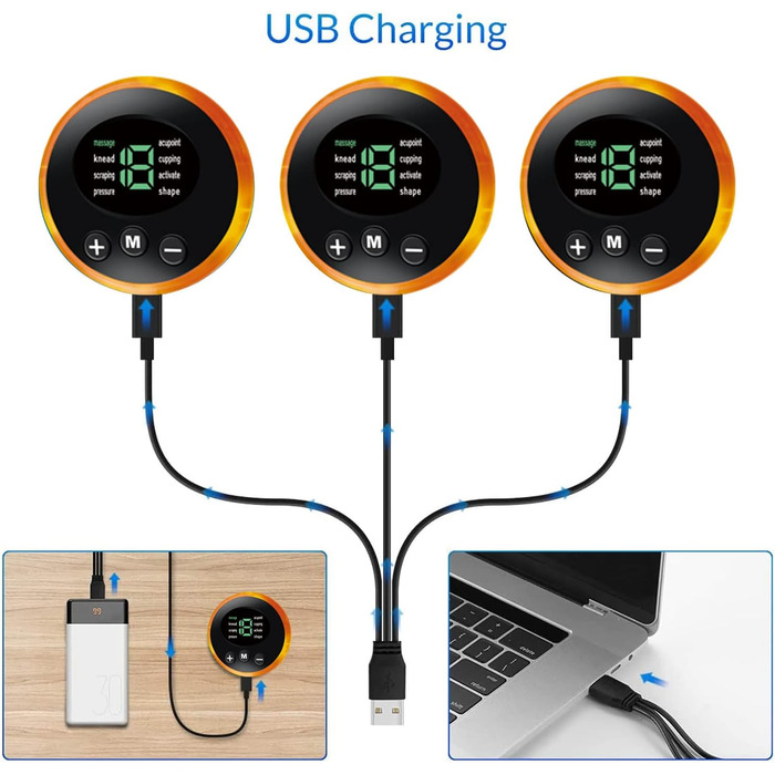 EMS Тренажер для м'язів живота, USB-акумуляторний пристрій