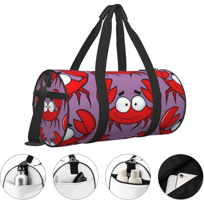 Спортивна дорожня сумка Краб для чоловіків та жінок, велика сумка для пляжу та тренувань