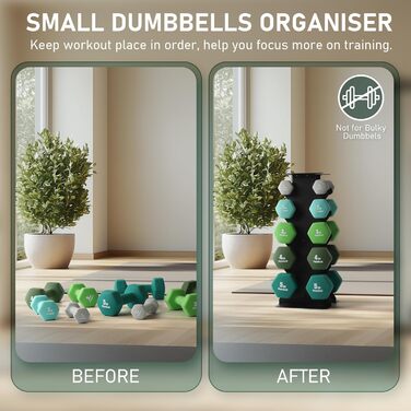 Стійка для гантелей, місце для зберігання гантелей, міцна сталева стійка для гантелей, місце для зберігання гантелей, доступне у варіантах з 3, 5 та 6 рівнями. Мала 5-рівнева для 0,5-7 кг