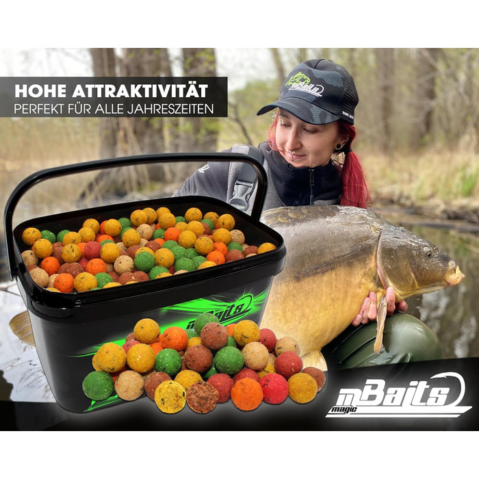 Суміш для бойлів Magic Baits у ємності 4 кг, годівничні бойли, карпфенбойли, приманки для коропа