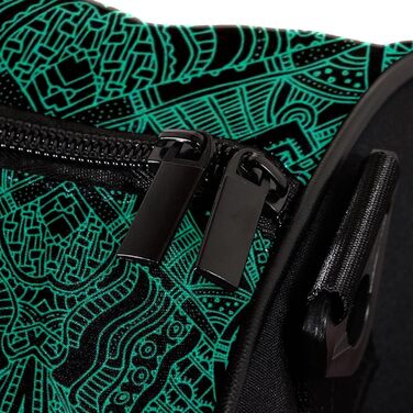 Сумка-мішок для подорожей, спорту та шопінгу, з богемським темно-зеленим візерунком, для йоги та фітнесу на відкритому повітрі