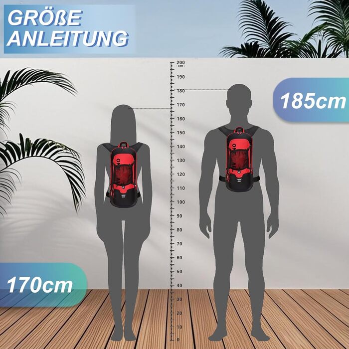 Велосипедний рюкзак LOCAL LION, 6 л/10 л/12 л, водонепроникний, з дощовиком та гідратацією, чорний, для бігу, походів, MTB