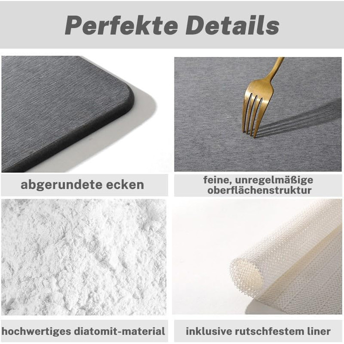 Килимок для ванни з твердого діатомітового каменю 60x40 см, швидковисихаючий кам&39яний килимок для ванни, суперабсорбуючий, простий у догляді, нековзний килимок для ванної кімнати з діатомітової землі для ванної кімнати та кухні, чорна лінія