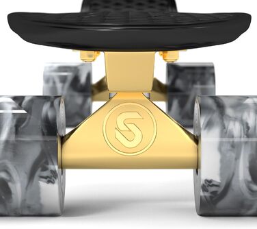 Міні-скейтборд крейсер. 22-дюймова пластикова дошка в ретро стилі, в комплекті з чорною мамбою