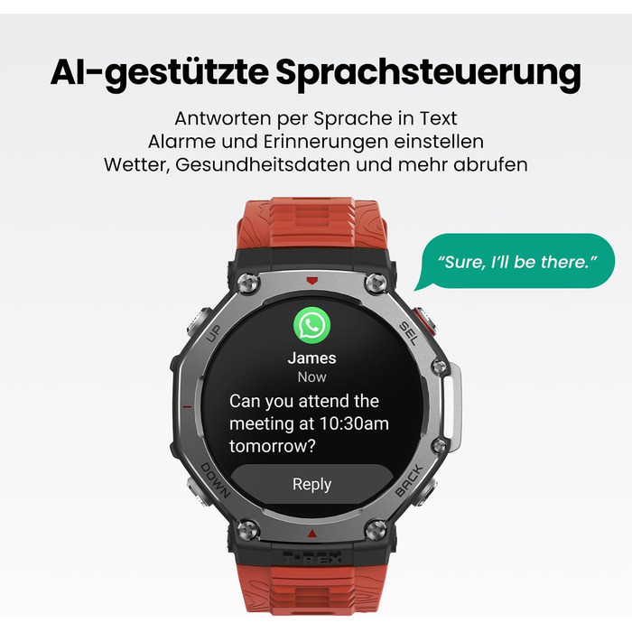 Розумний годинник для активного відпочинку на природі Amazfit T-Rex 3, 48-міліметровий AMOLED-дисплей, офлайн-карти та навігація, 6 супутникових систем, дводіапазонний GPS, 27 днів роботи від батареї, оплата NFC, понад 170 спортивних режимів, фрідайвінг н